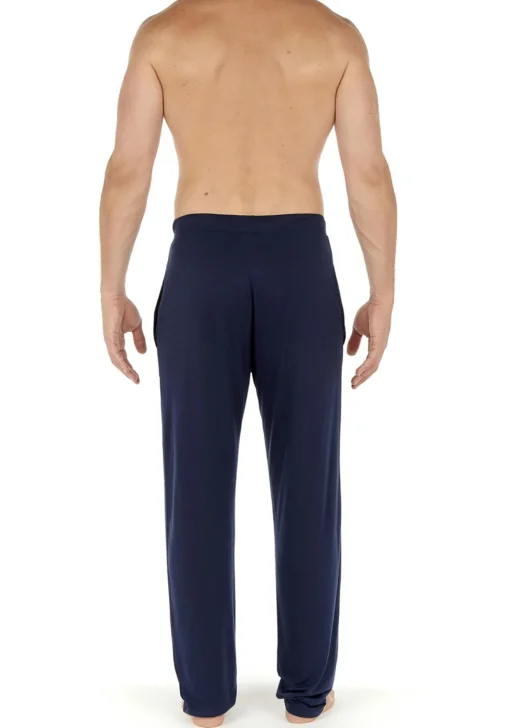 HOM Cocooning trousers, heren loungebroek, donkerblauw