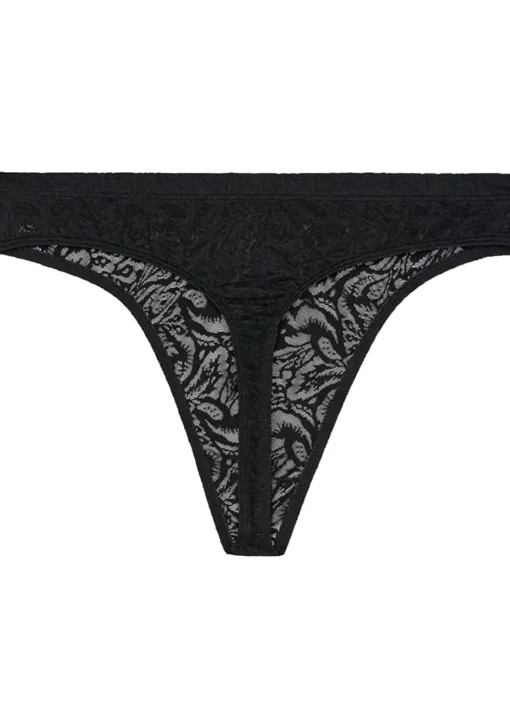HOM Free cut lace g-string (1-pack), heren string, zwart