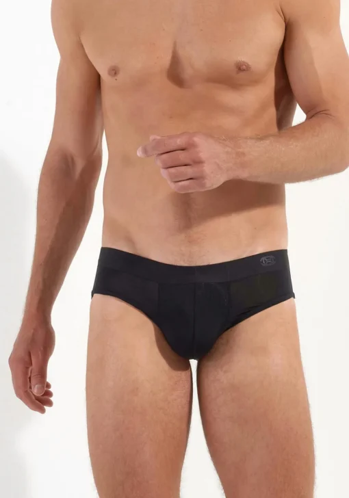 HOM H-fresh comfort mini briefs (1-pack), heren slip, zwart