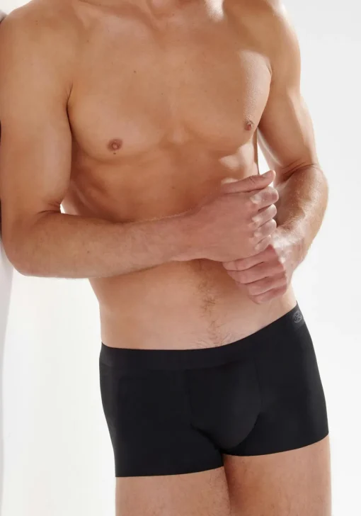 HOM Modal clean cut comfort boxer briefs (1-pack), heren boxer, zwart