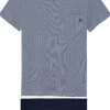 HOM Modal comfort short sleepwear, heren shortama, donkerblauw