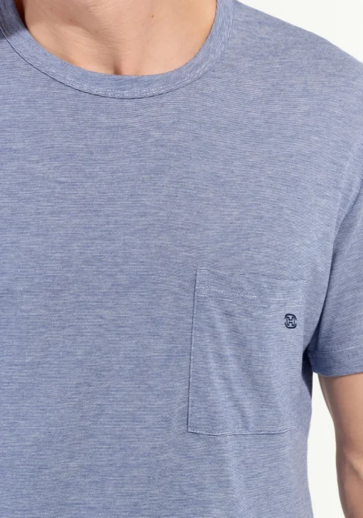 HOM Modal comfort short sleepwear, heren shortama, donkerblauw
