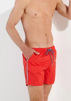 HOM Nautical cup beach boxer, heren zwemshort, rood