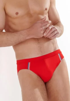 HOM Nautical cup swim mini briefs, heren zwemslip, rood