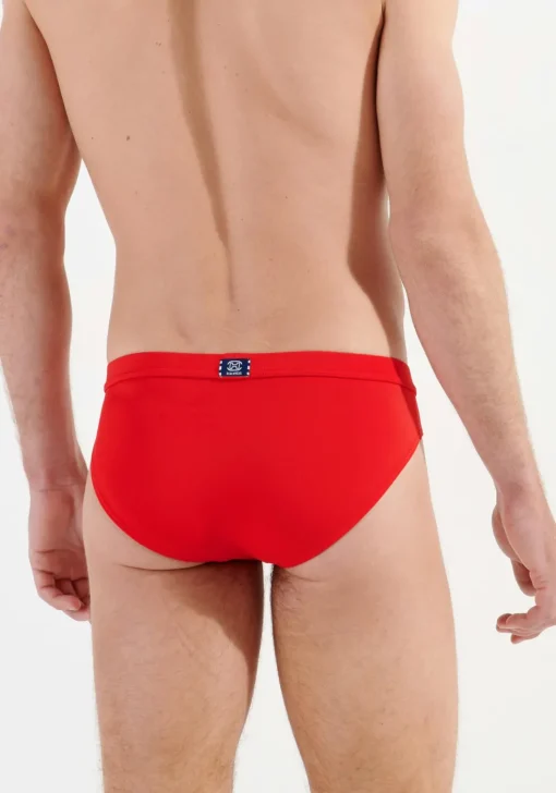 HOM Nautical cup swim mini briefs, heren zwemslip, rood