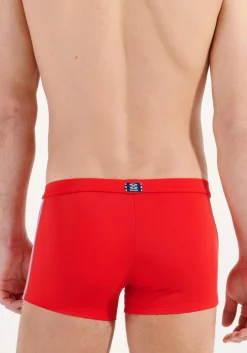 HOM Nautical cup swim shorts, heren zwembroek, rood