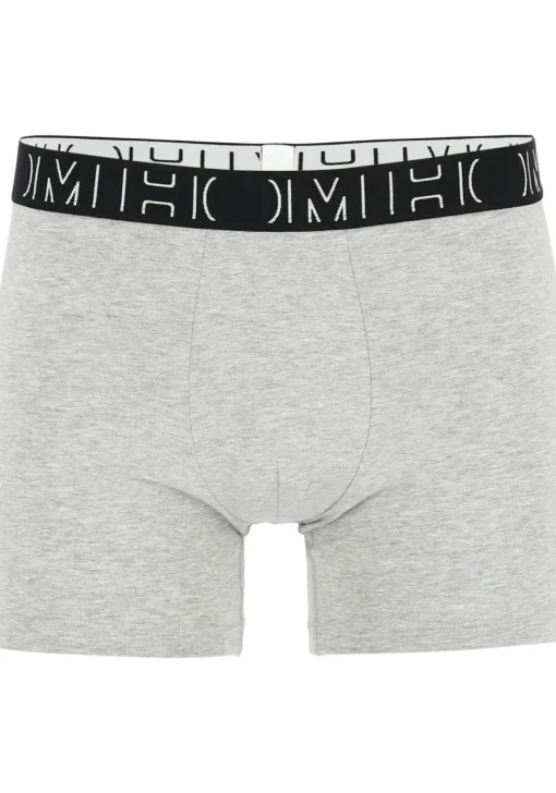 HOM Patrick #2 long boxer briefs (3-pack), heren boxers normale lengte, zwart, grijs, grijs