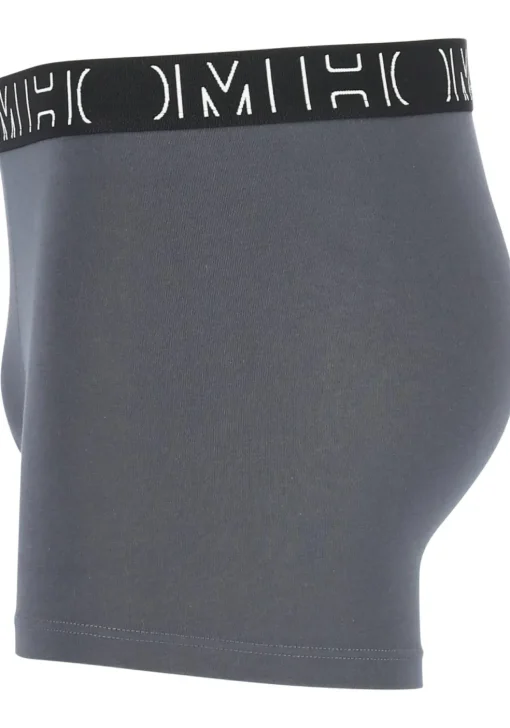 HOM Patrick #2 long boxer briefs (3-pack), heren boxers normale lengte, zwart, grijs, grijs