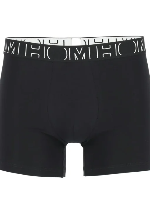 HOM Patrick #2 long boxer briefs (3-pack), heren boxers normale lengte, zwart, grijs, grijs