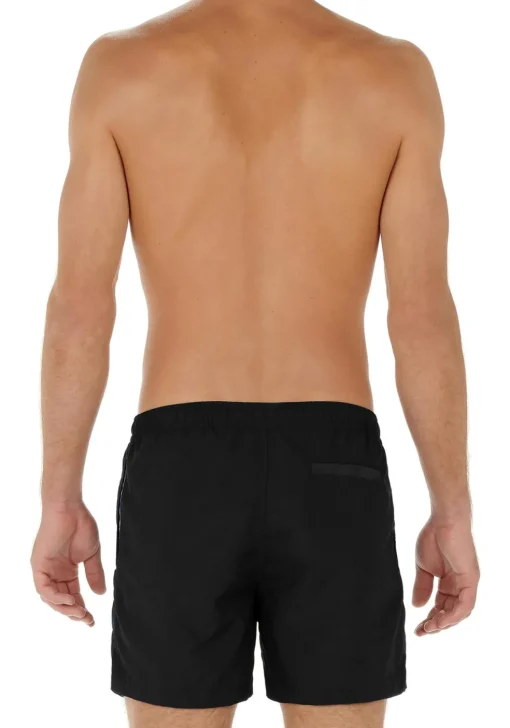 HOM Sea life beach boxer, heren zwemshort, zwart