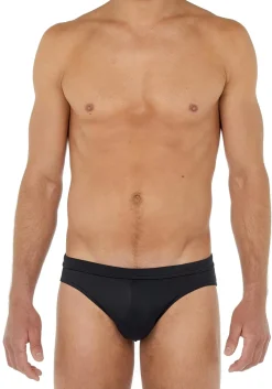 HOM Sea life swim mini briefs, heren zwemslip, zwart