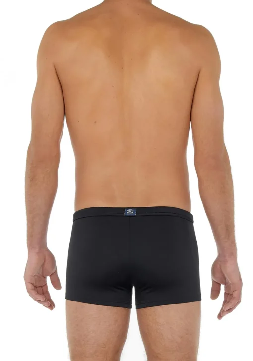 HOM Sea life swim shorts, heren zwembroek, zwart