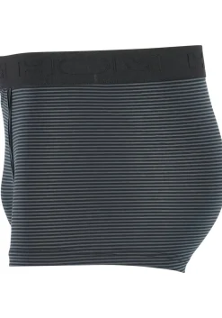 HOM Simon boxer briefs HO1 (1-pack), heren boxer met horizontale gulp, zwart gestreept