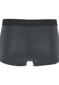 HOM Simon boxer briefs HO1 (1-pack), heren boxer met horizontale gulp, zwart gestreept
