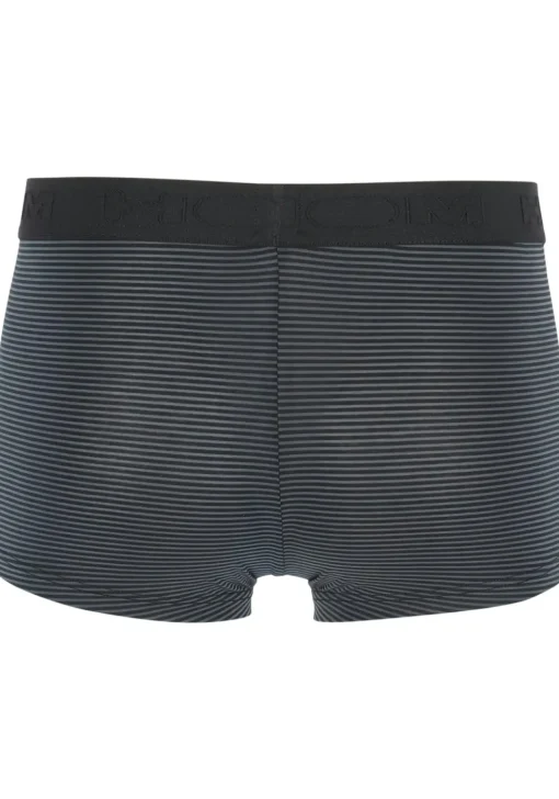 HOM Simon boxer briefs HO1 (1-pack), heren boxer met horizontale gulp, zwart gestreept