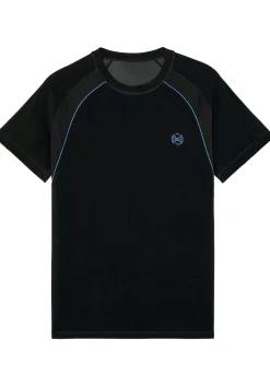HOM Sports lab tee-shirt crew neck (1-pack), heren T-shirt, zwart