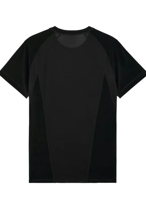 HOM Sports lab tee-shirt crew neck (1-pack), heren T-shirt, zwart