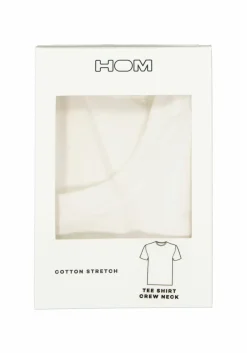 HOM Supreme Cotton tee-shirt (1-pack), heren T-shirt O-hals, wit