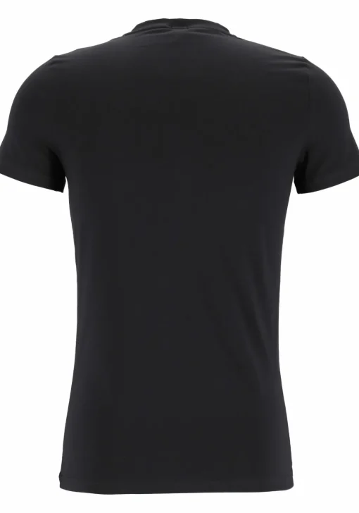 HOM Supreme Cotton tee-shirt (1-pack), heren T-shirt O-hals, zwart