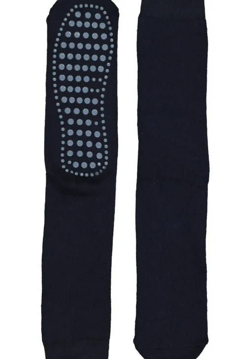 Homepads herensokken, zwart (blauwe noppen)
