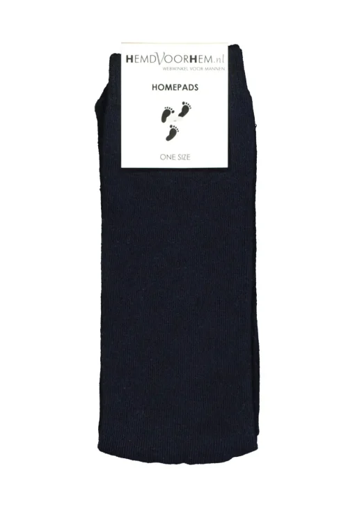 Homepads herensokken, zwart (blauwe noppen)
