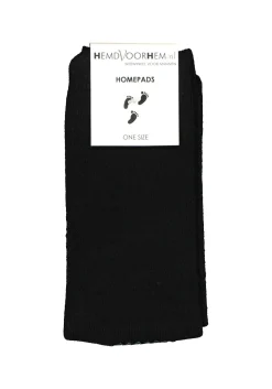Homepads herensokken, zwart (groene noppen)