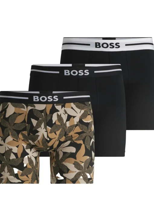 HUGO BOSS Bold boxer briefs (3-pack), heren boxers normale lengte, multicolor