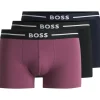 HUGO BOSS Bold trunks (3-pack), heren boxers kort, roze, blauw, zwart