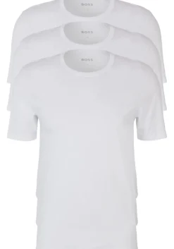HUGO BOSS Classic T-shirts regular fit (3-pack), heren T-shirts O-hals, wit