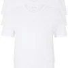 HUGO BOSS Classic T-shirts regular fit (3-pack), heren T-shirts V-hals, wit
