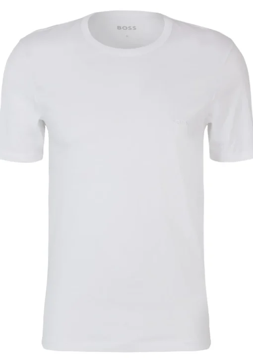 HUGO BOSS Classic T-shirts regular fit (3-pack), heren T-shirts O-hals, wit
