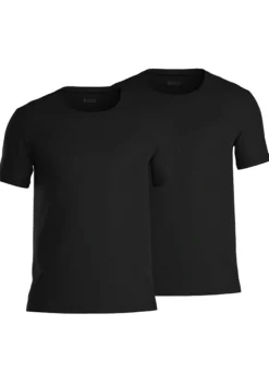 HUGO BOSS Comfort T-shirts relaxed fit (2-pack), heren T-shirts O-hals, zwart