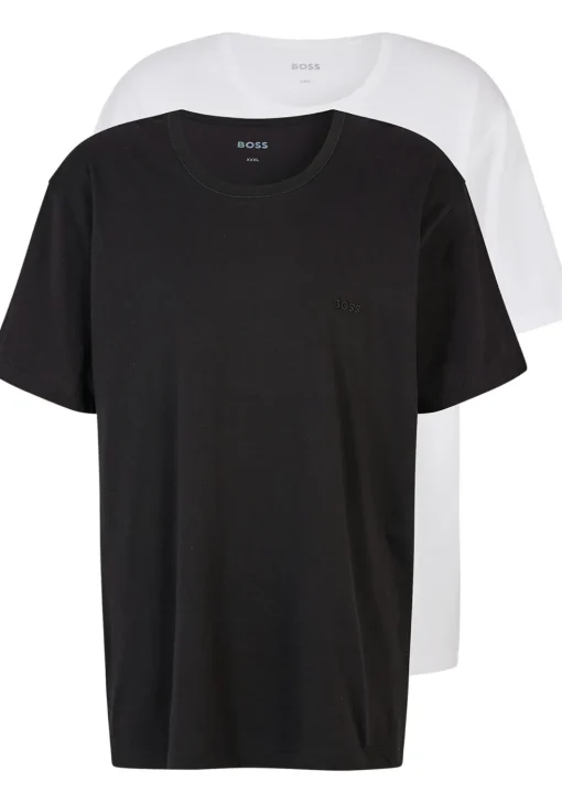 HUGO BOSS Comfort T-shirts relaxed fit (2-pack), heren T-shirts O-hals, multicolor