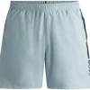 HUGO BOSS Dolphin swim shorts, heren zwembroek, lichtblauw