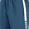 HUGO BOSS Dolphin swim shorts, heren zwembroek, middenblauw