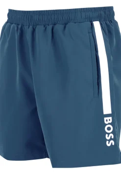 HUGO BOSS Dolphin swim shorts, heren zwembroek, middenblauw