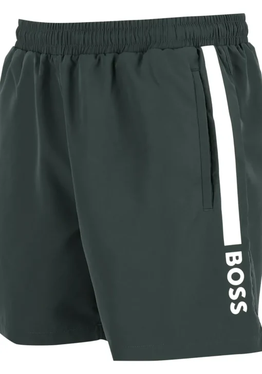 HUGO BOSS Dolphin swim shorts, heren zwembroek, donkergrijs