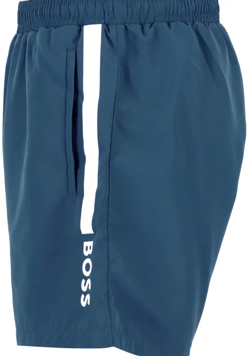 HUGO BOSS Dolphin swim shorts, heren zwembroek, middenblauw