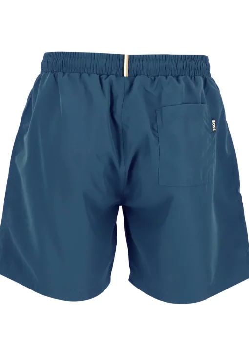 HUGO BOSS Dolphin swim shorts, heren zwembroek, middenblauw