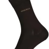 HUGO BOSS George uni (1-pack), herensokken katoen, donker bruin