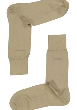 HUGO BOSS George uni (1-pack), herensokken katoen, beige