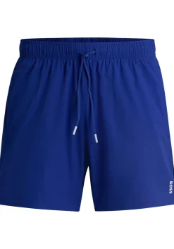 HUGO BOSS Iconic swim shorts, heren zwembroek, middenblauw