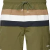 HUGO BOSS Louis swim shorts, heren zwembroek, groen gestreept