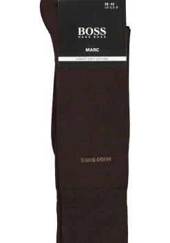 HUGO BOSS Marc uni (1-pack), herensokken katoen, donkerbruin