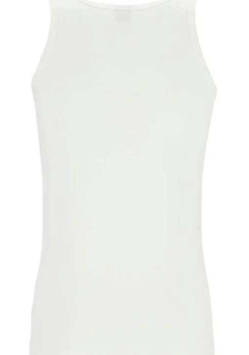 HUGO BOSS Modern stretch tanktops slim fit (2-pack), heren singlets O-hals, wit