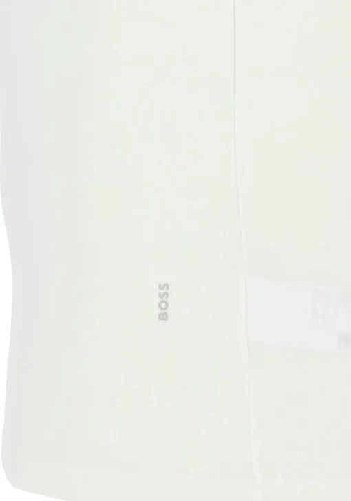 HUGO BOSS Modern stretch tanktops slim fit (2-pack), heren singlets O-hals, wit