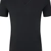 HUGO BOSS Motion stretch T-shirt slim fit (1-pack), heren T-shirt V-hals, zwart