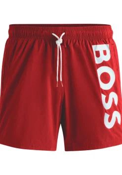 HUGO BOSS Octopus swim shorts, heren zwembroek, middenrood