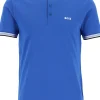HUGO BOSS Paddy regular fit polo, heren polo korte mouw, blauw (contrast)