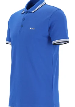 HUGO BOSS Paddy regular fit polo, heren polo korte mouw, blauw (contrast)